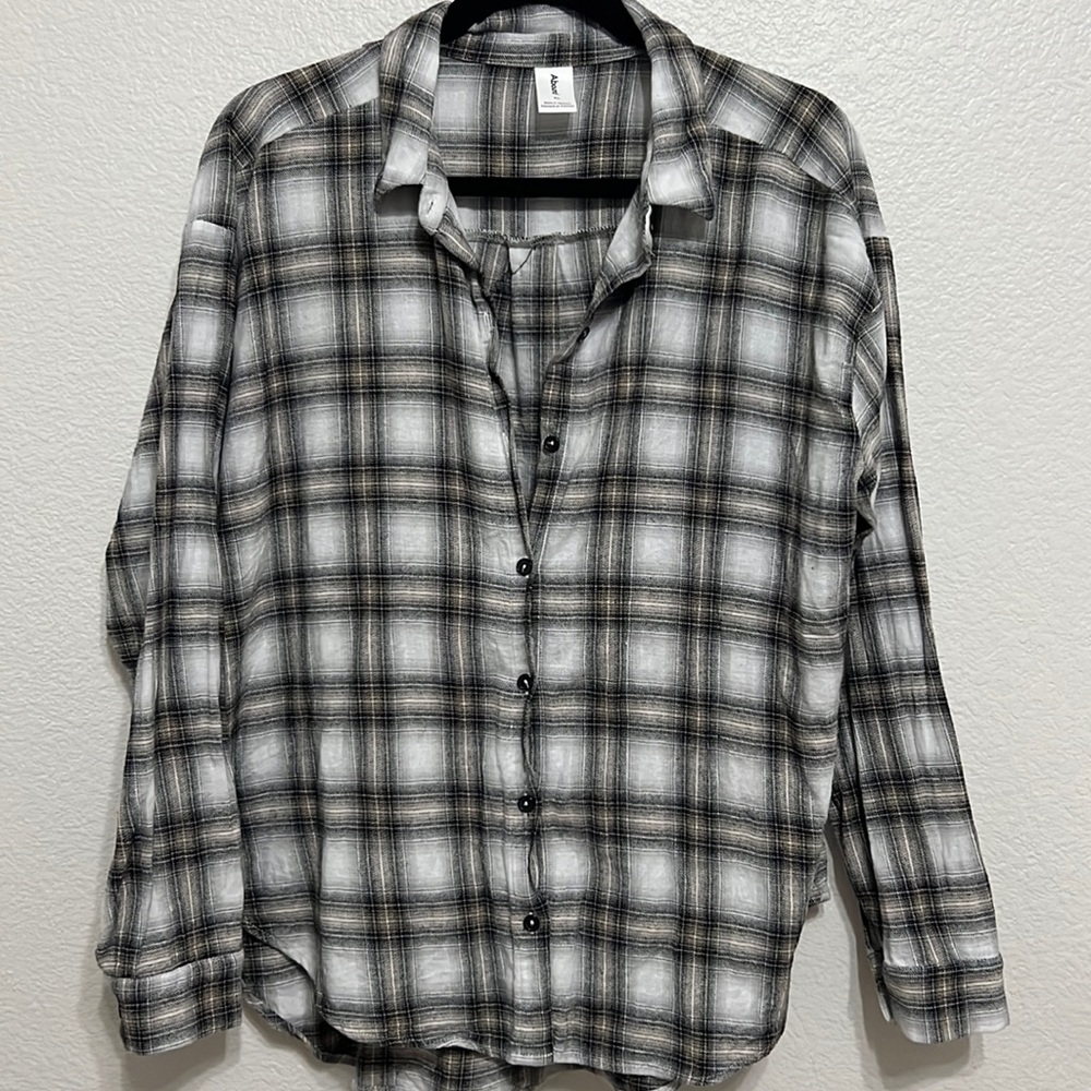 Abound plaid button up